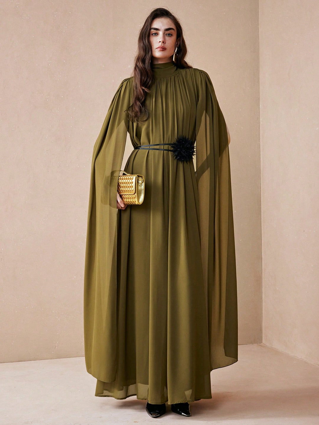 Rochie maxi SHEIN, verde