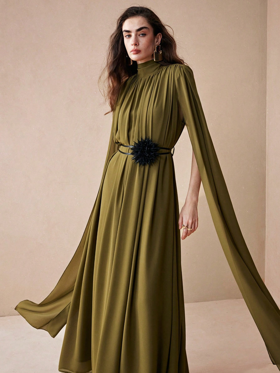 Rochie maxi SHEIN, verde