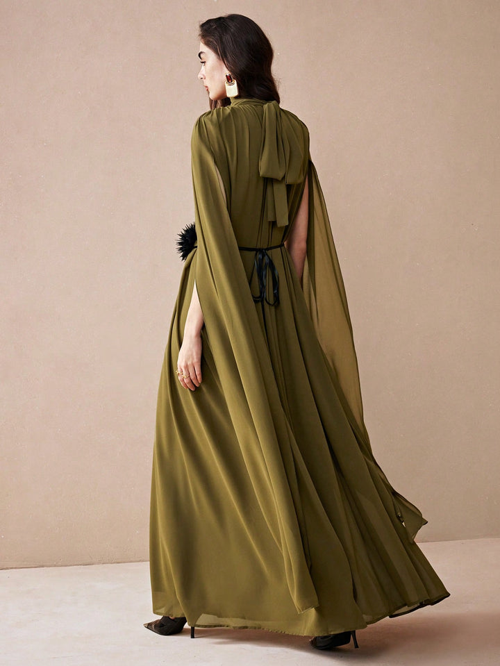 Rochie maxi SHEIN, verde