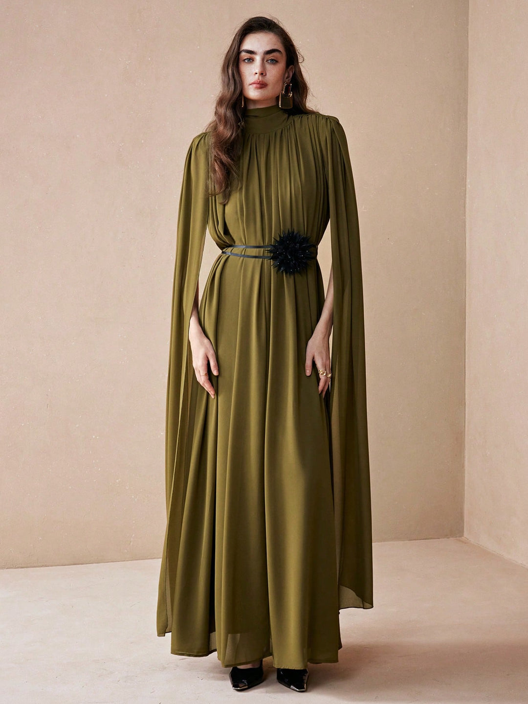 Rochie maxi SHEIN, verde