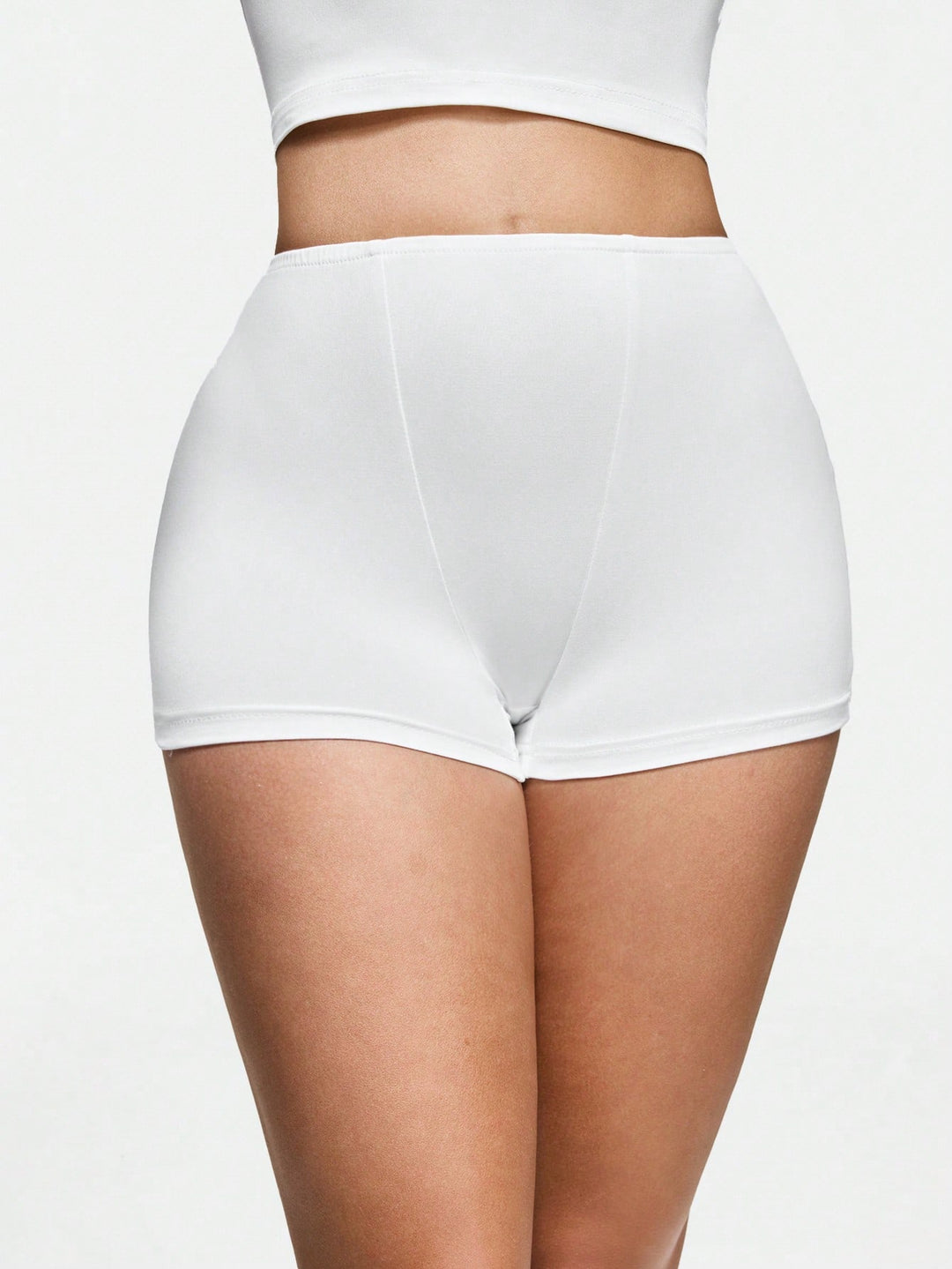 Pantaloni scurți SHEIN, alb