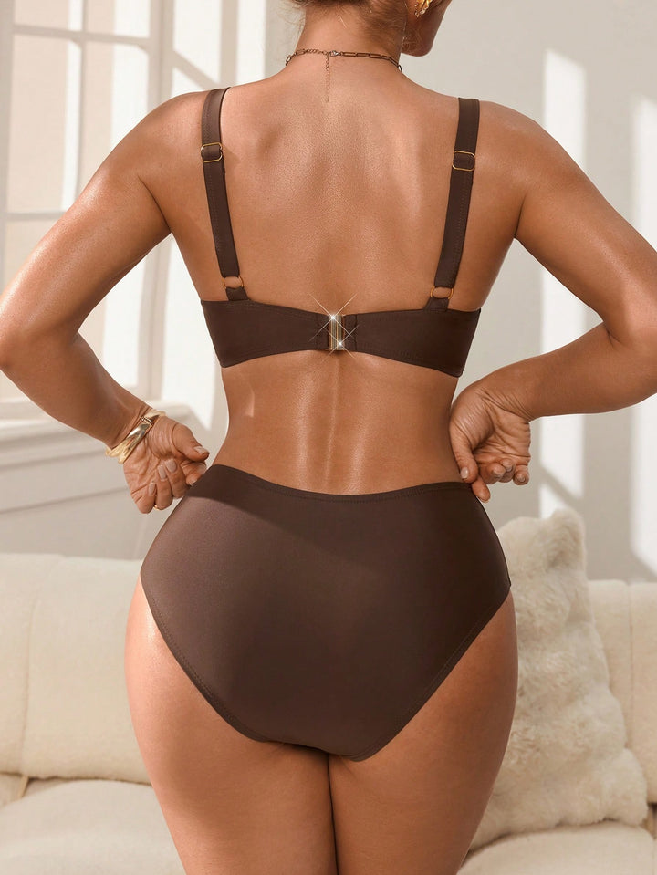 SHEIN bikini szett, barna