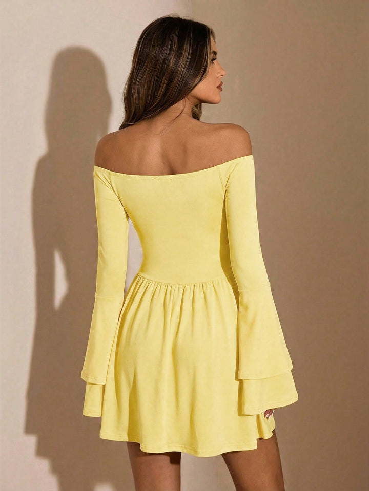 Rochie mini SHEIN, galben