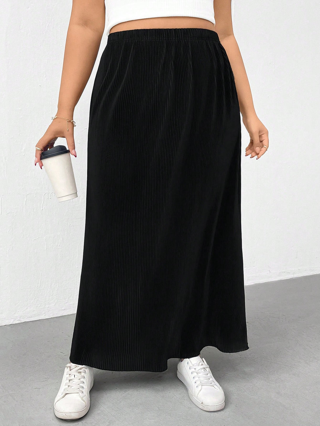 Fustă maxi SHEIN, negru