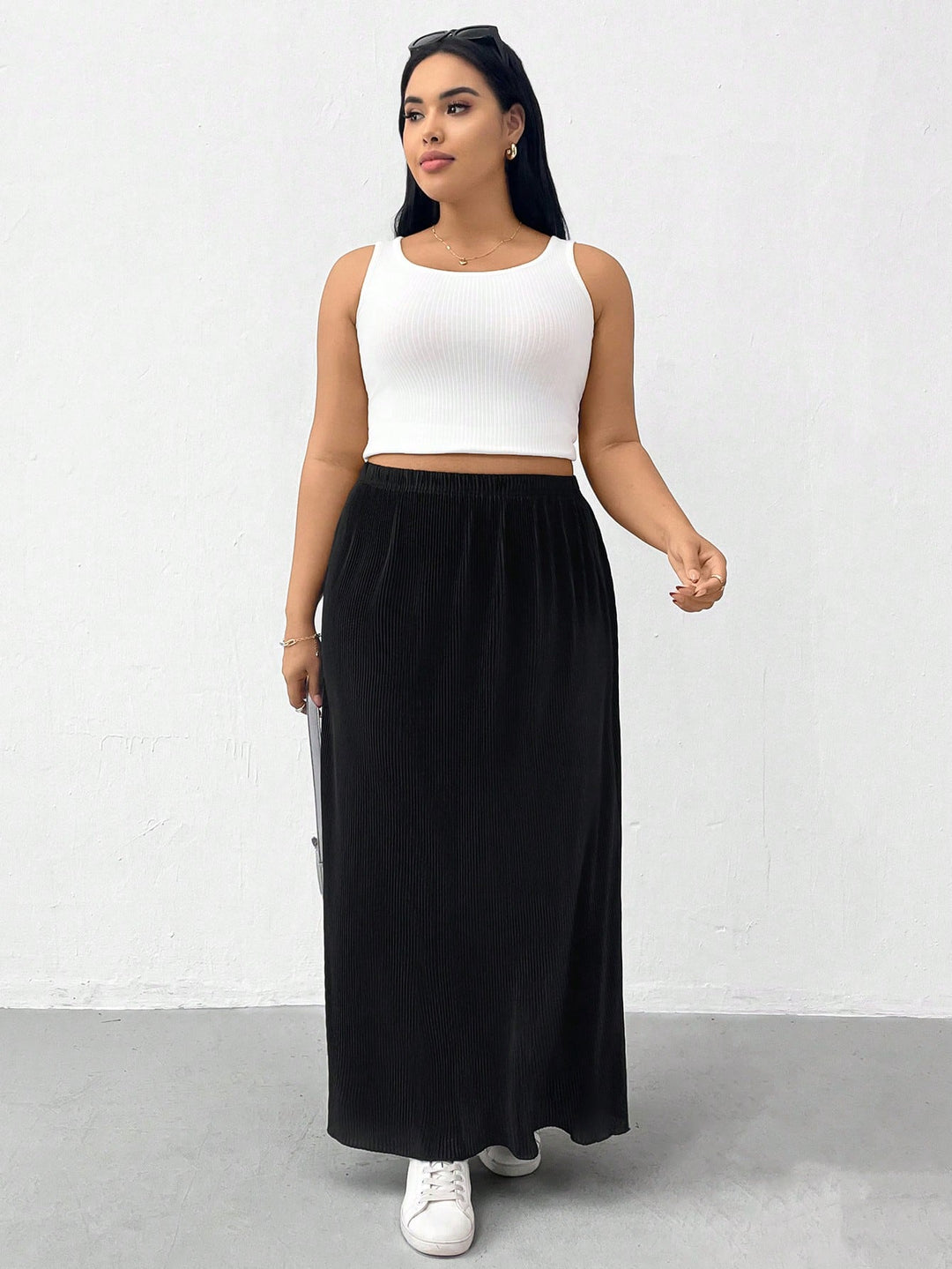 Fustă maxi SHEIN, negru