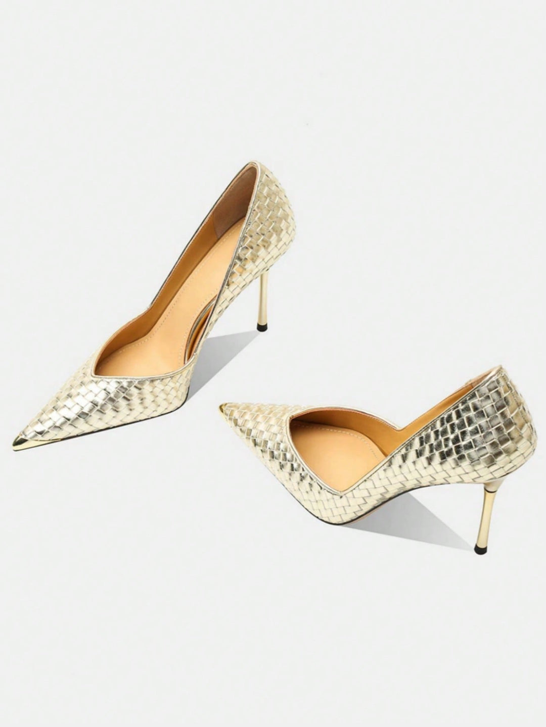 Pantofi cu toc SHEIN, auriu