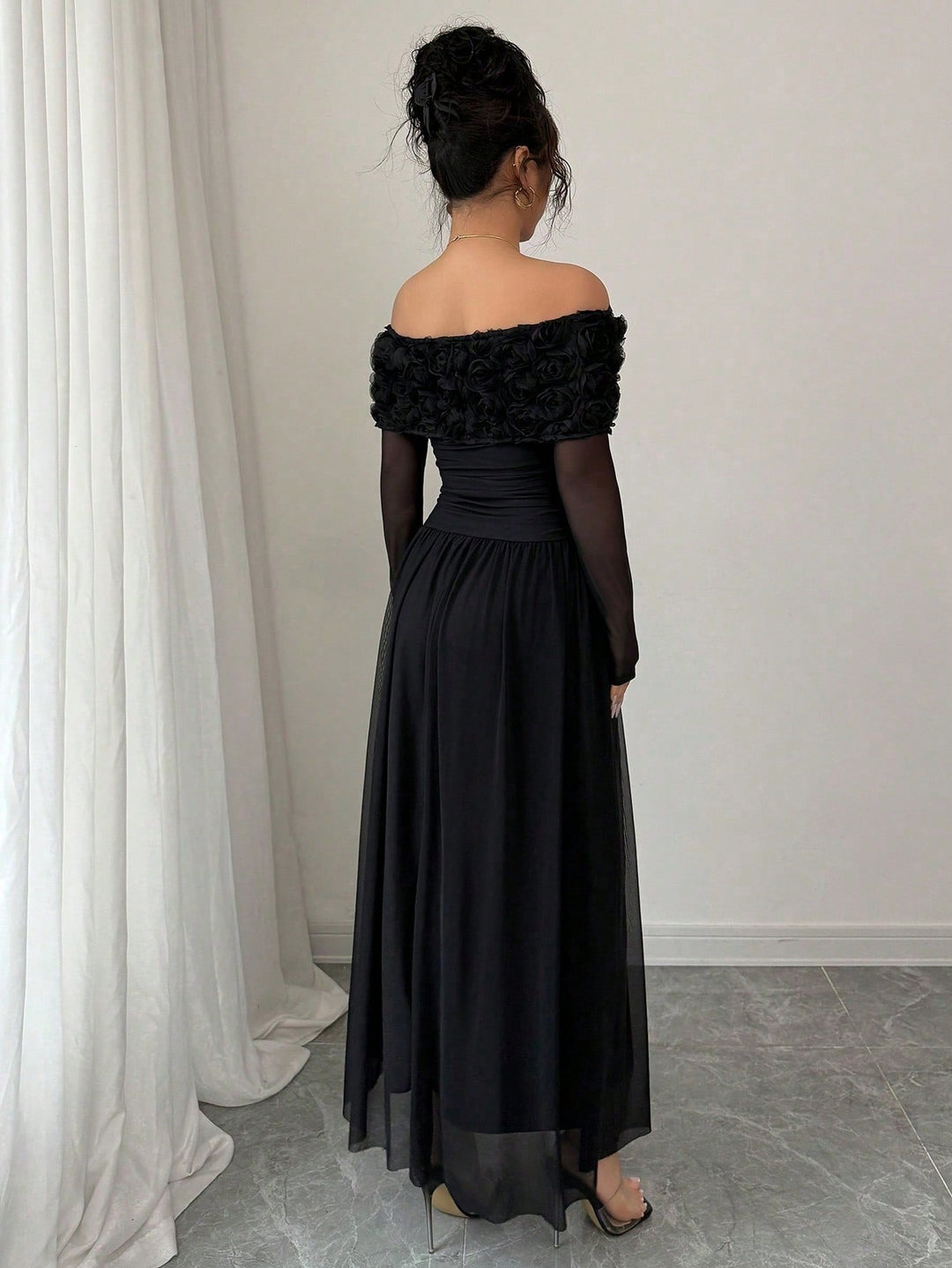 Rochie maxi SHEIN, negru