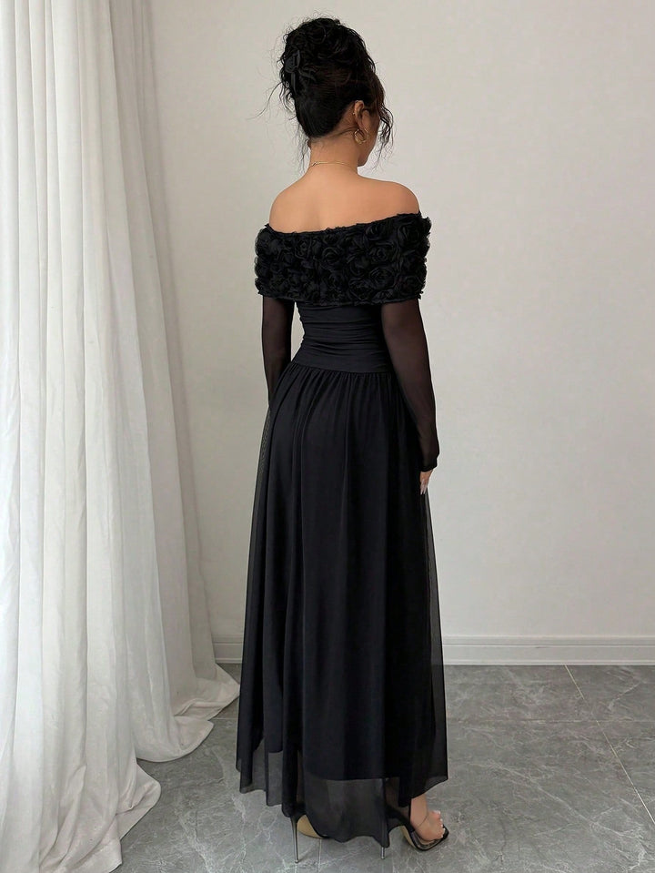 Rochie maxi SHEIN, negru