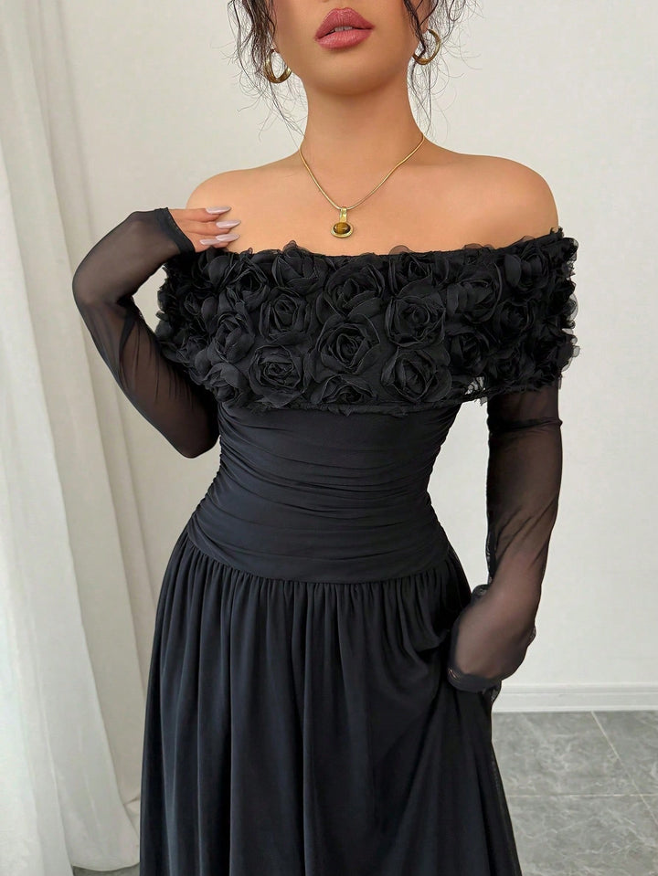 Rochie maxi SHEIN, negru