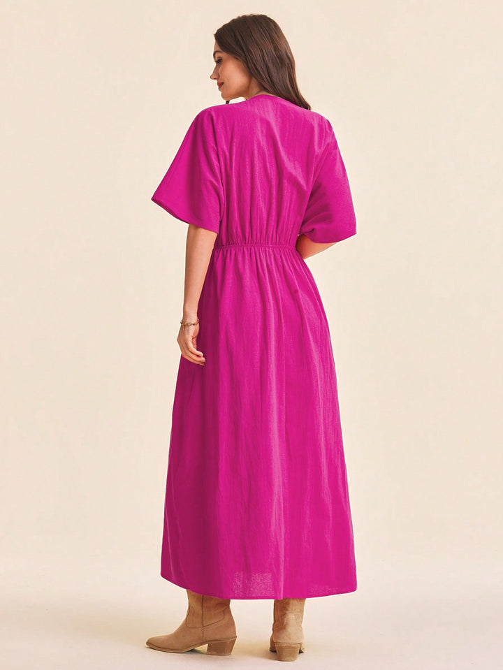 SHEIN maxi ruha, rózsaszín