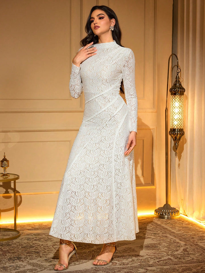 Rochie maxi SHEIN, alb