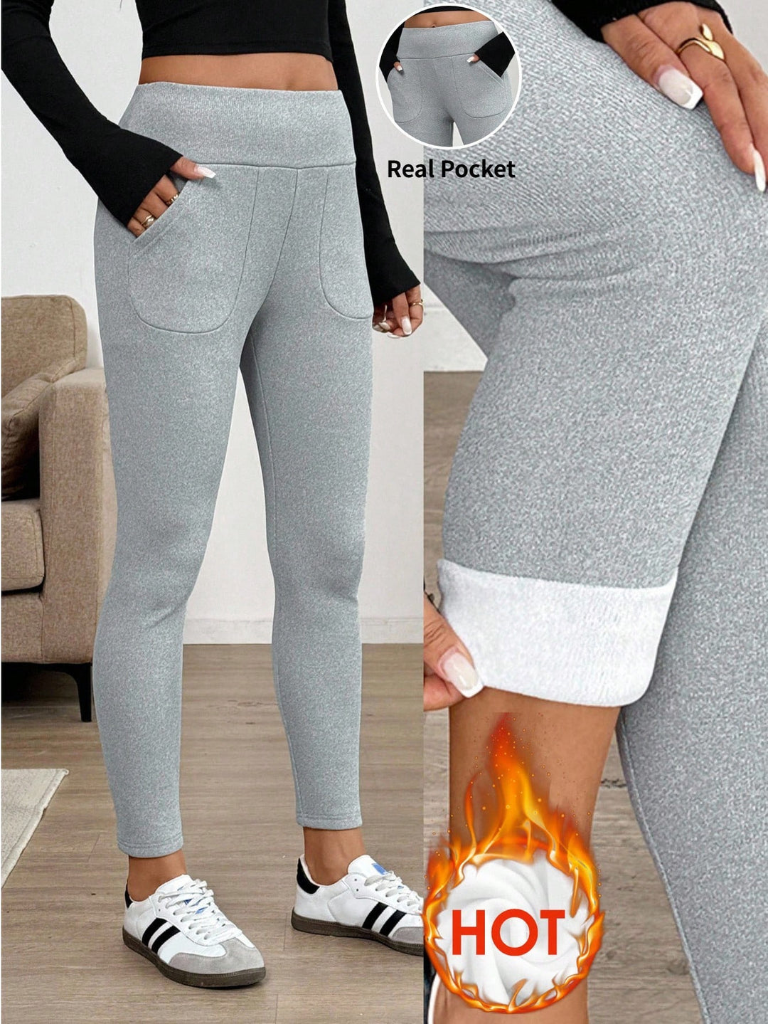 SHEIN leggings, szürke