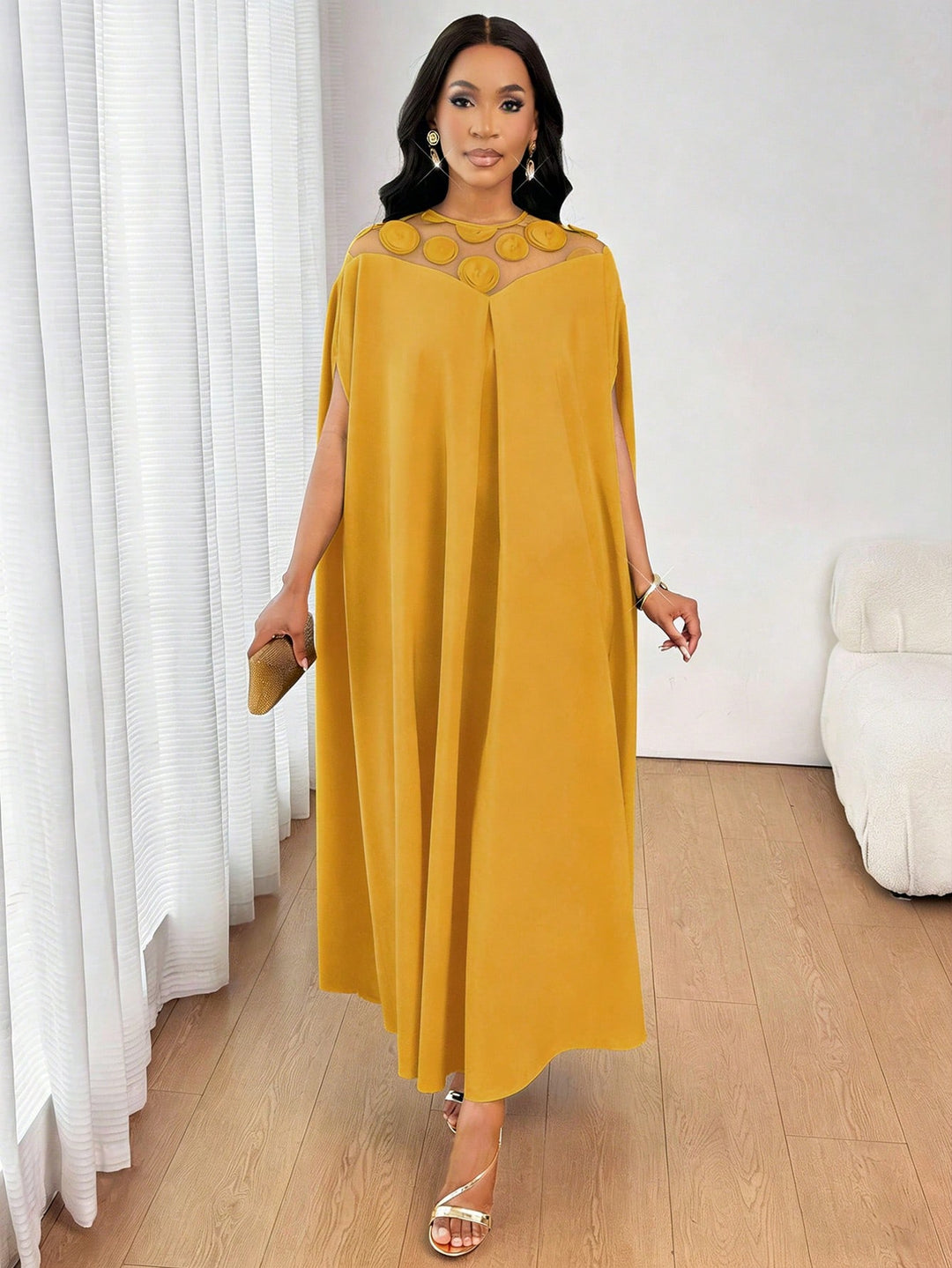 Rochie maxi SHEIN, galben