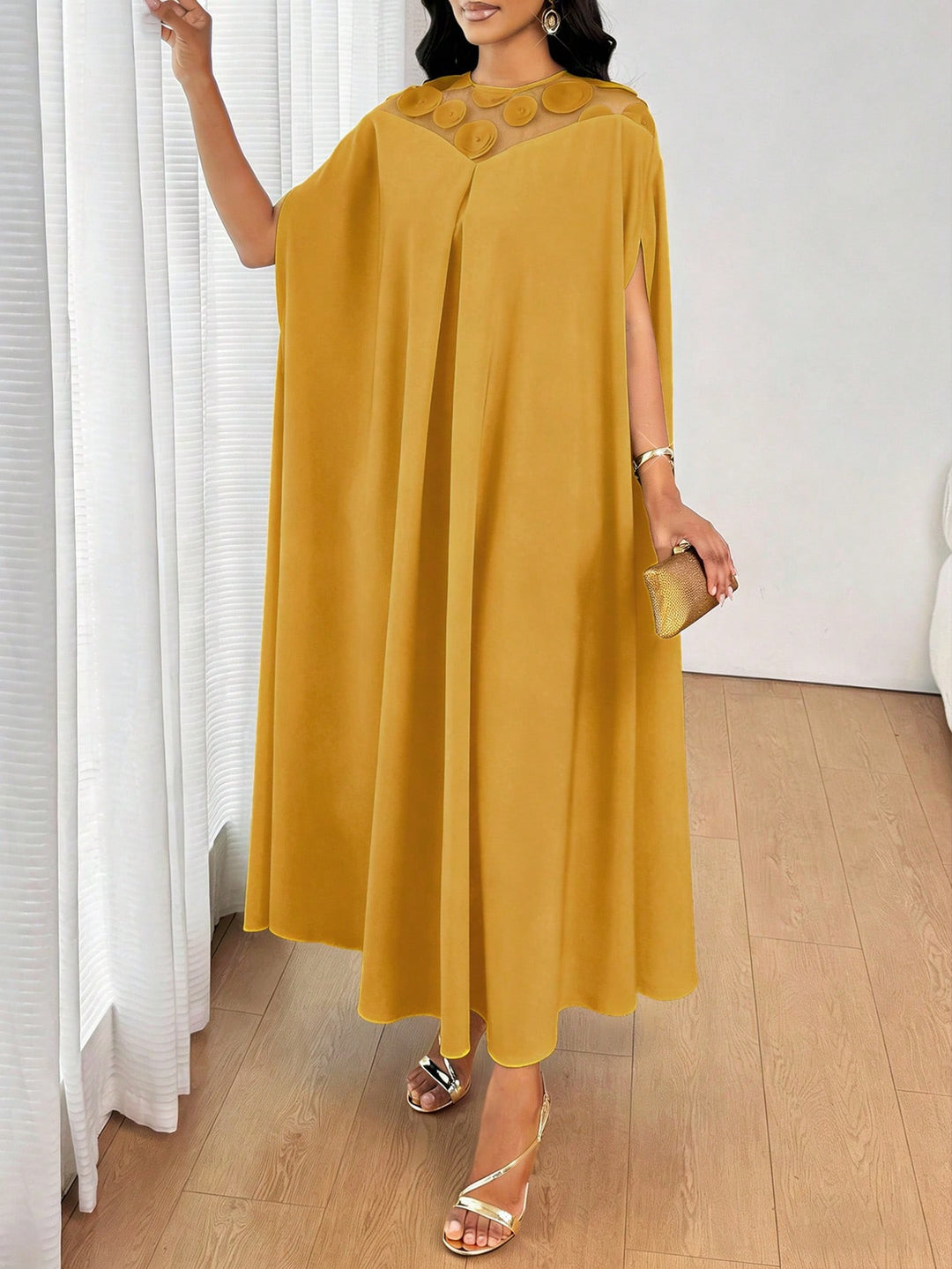 Rochie maxi SHEIN, galben