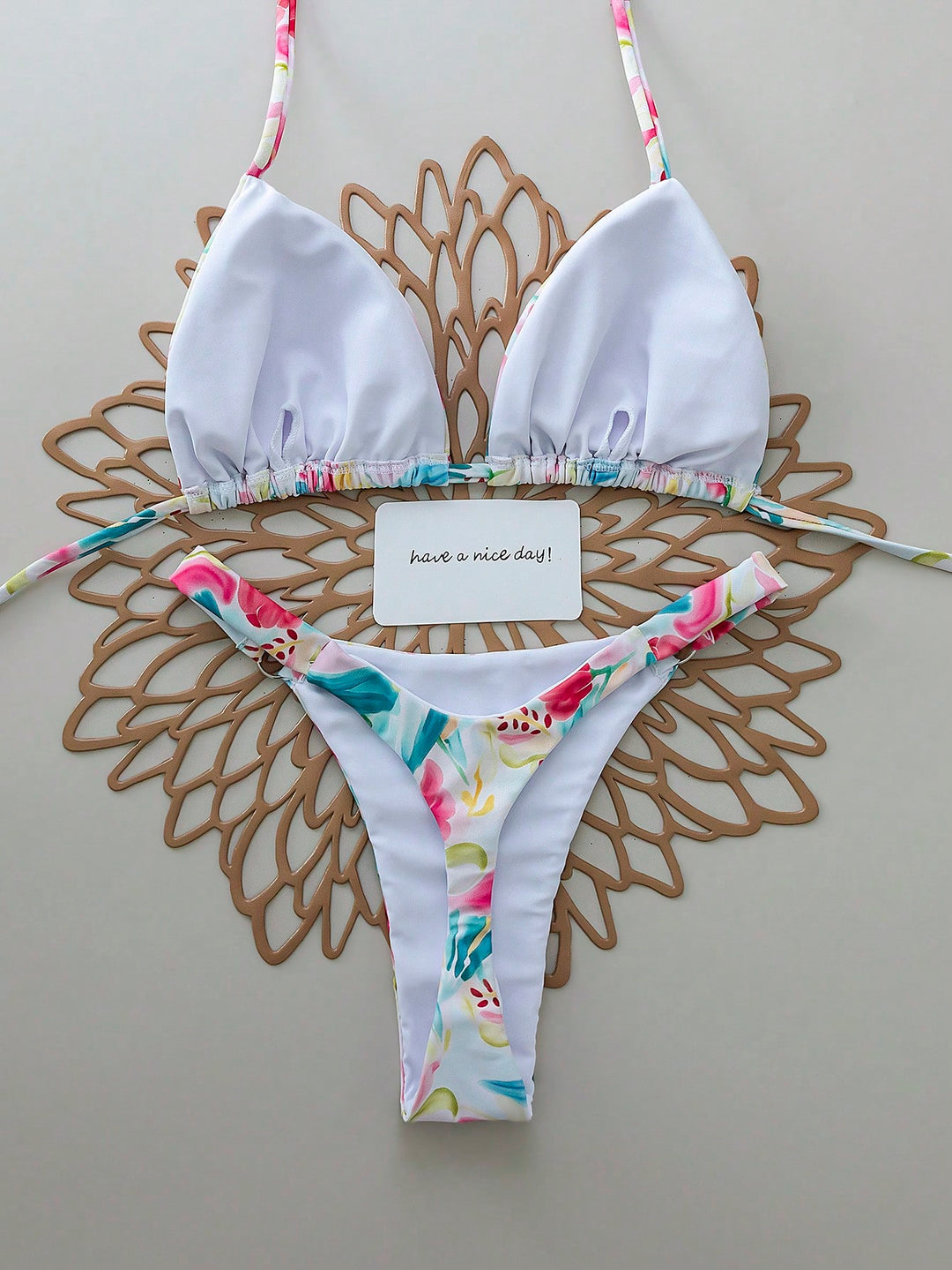Set bikini SHEIN, mix culori