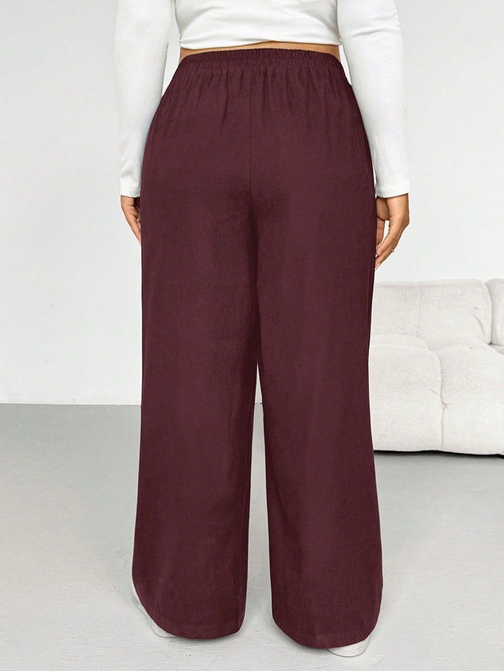 Pantaloni SHEIN, vișiniu