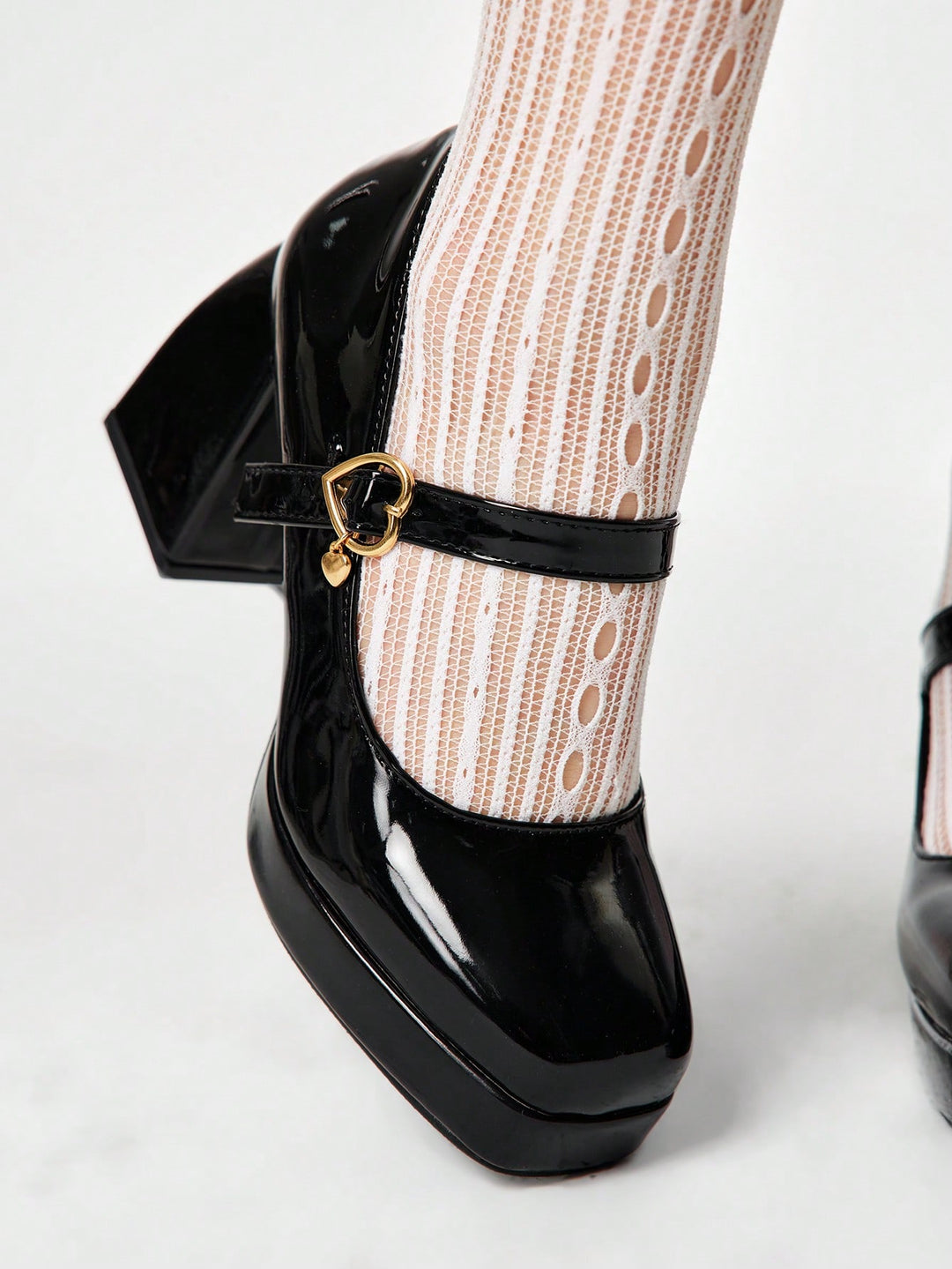 Pantofi cu toc SHEIN, negru