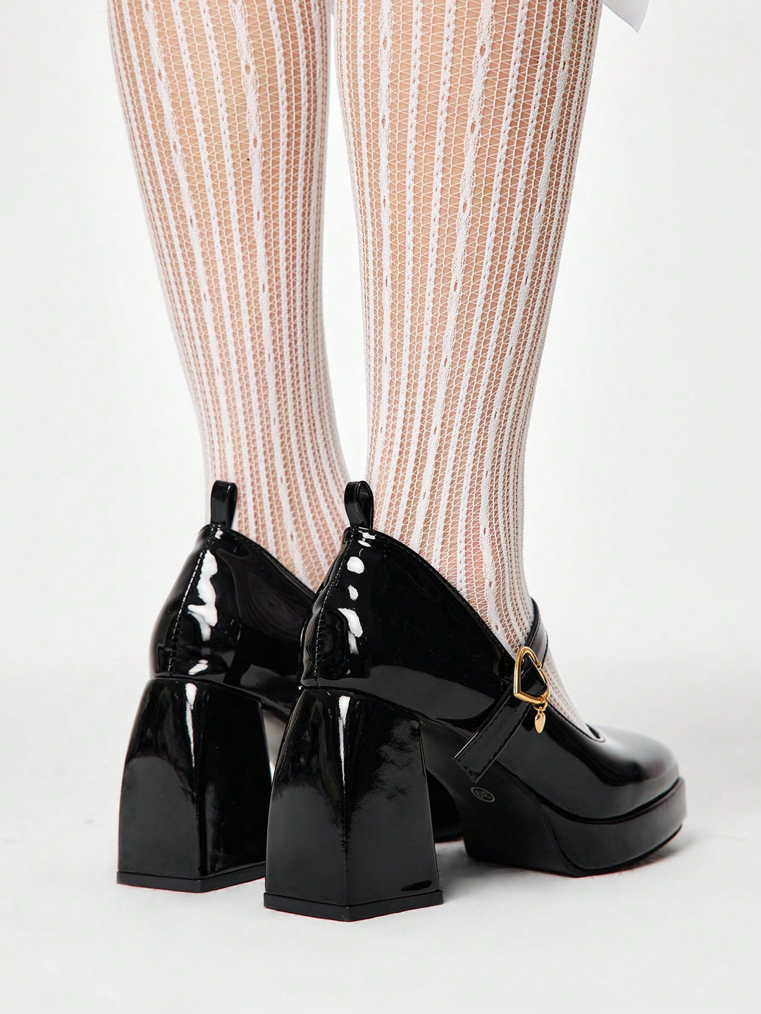 Pantofi cu toc SHEIN, negru