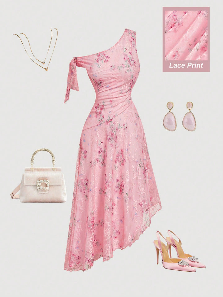 Rochie midi SHEIN, roz
