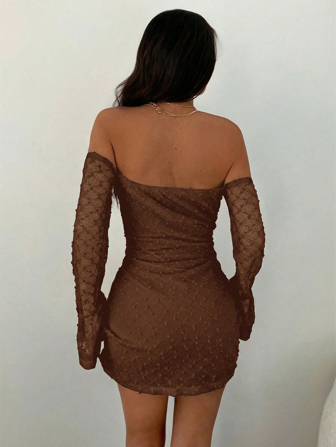Rochie mini SHEIN, maro