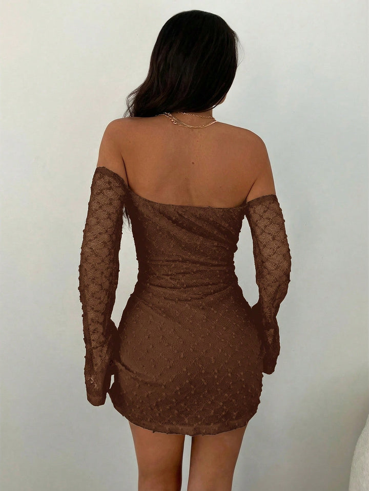 Rochie mini SHEIN, maro