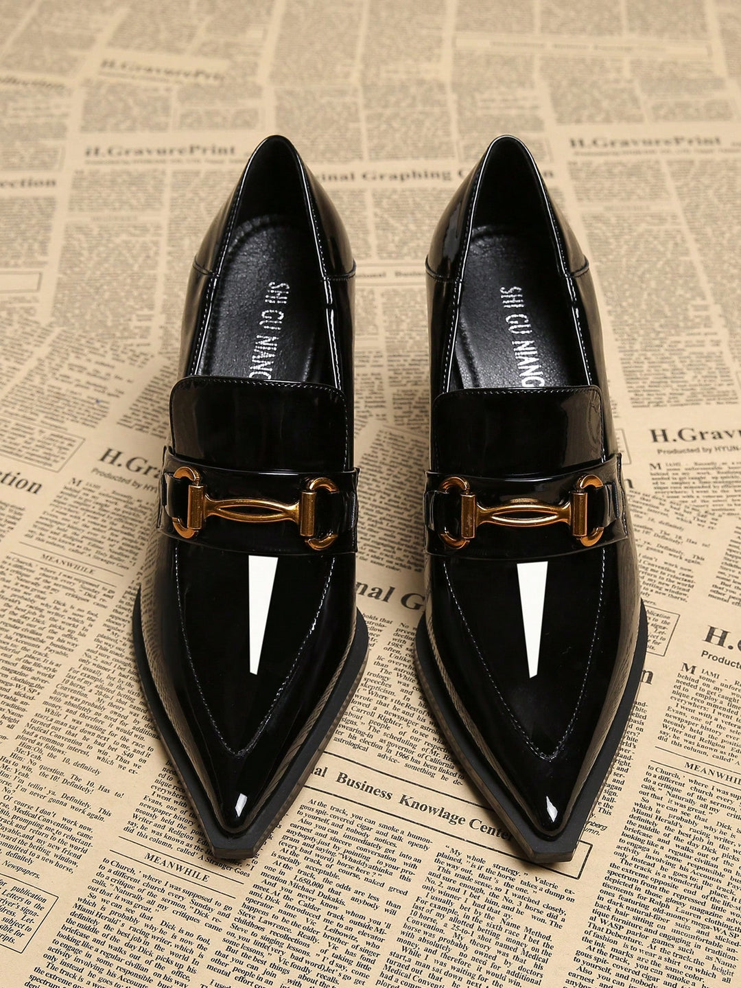Pantofi cu toc SHEIN, negru