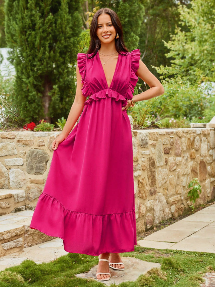 Rochie maxi SHEIN, roz