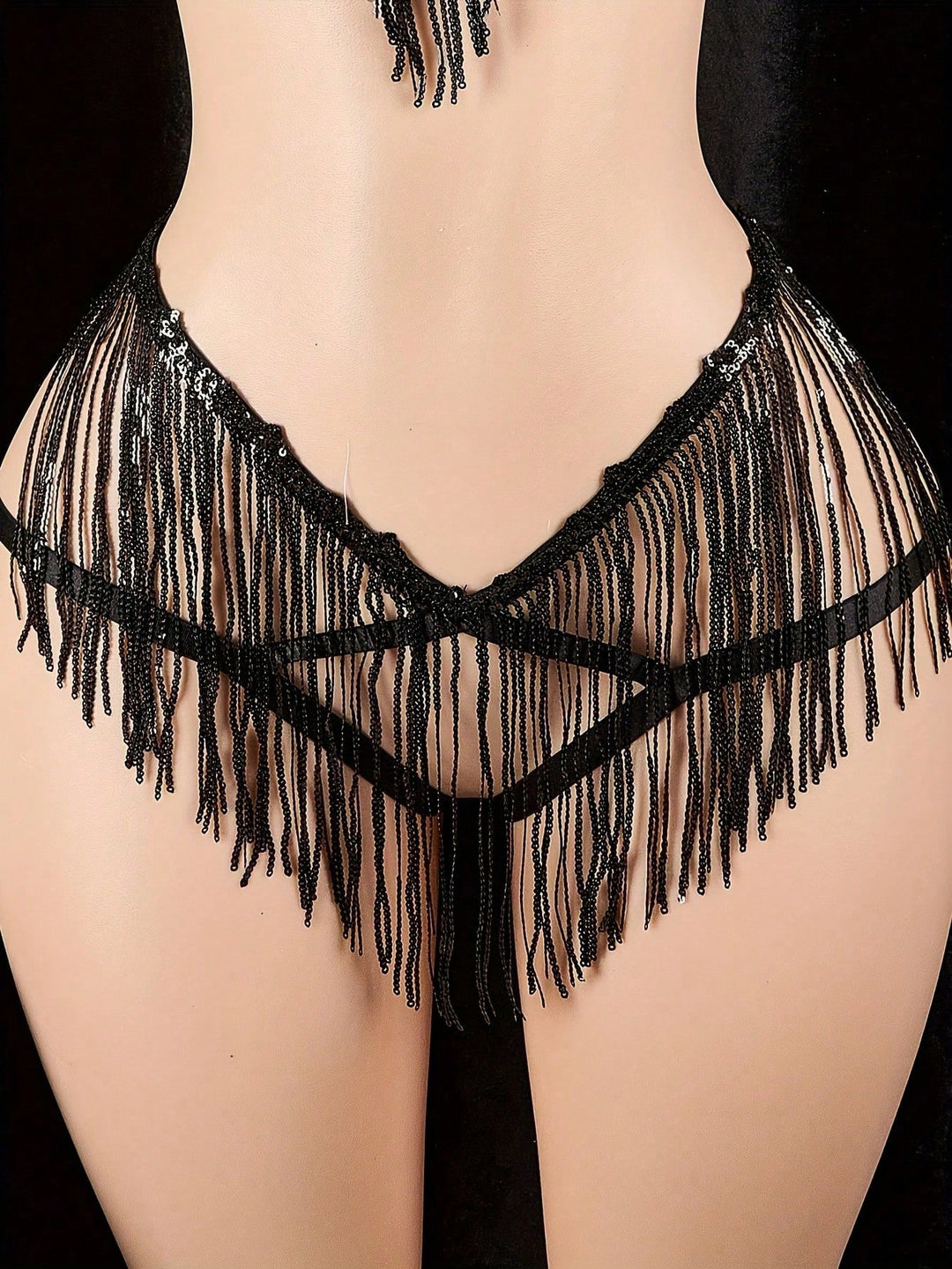 Set de lenjerie SHEIN, negru