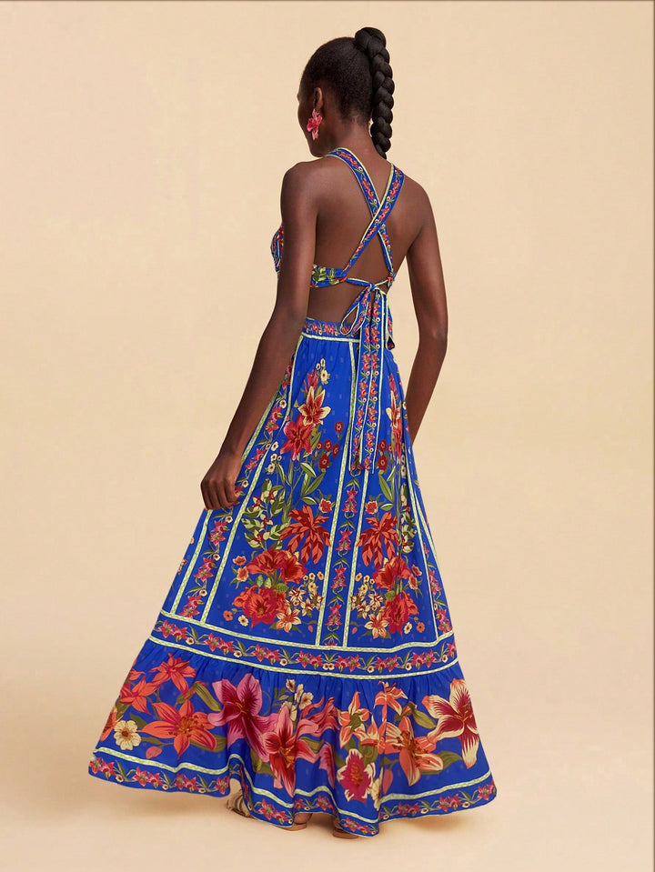 SHEIN Maxi ruha, kék