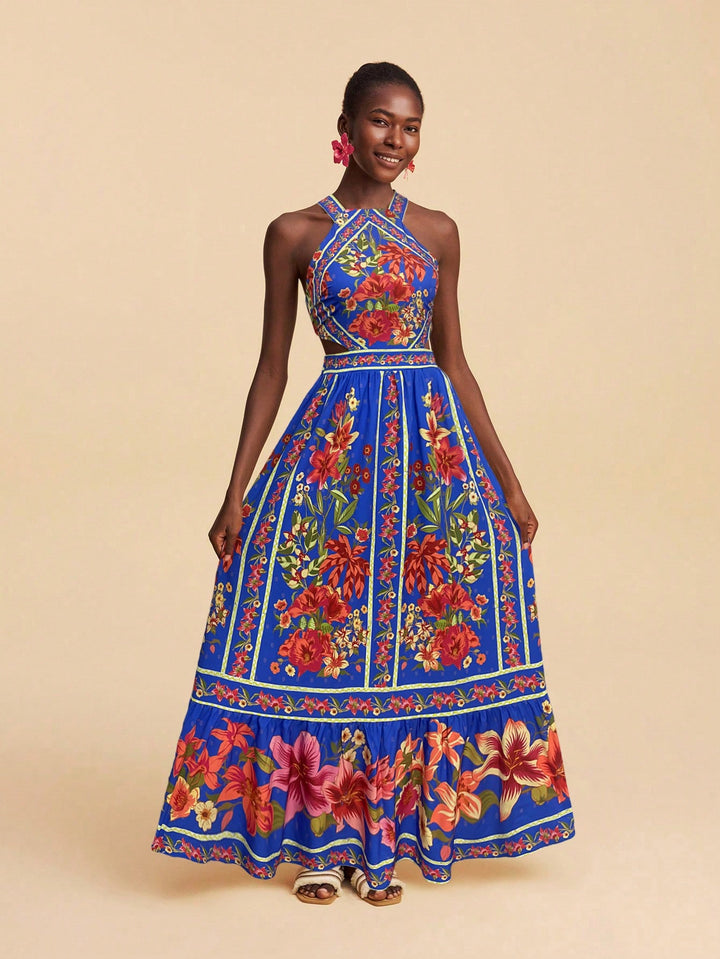 SHEIN Maxi ruha, kék