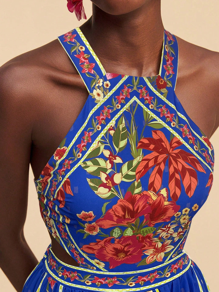 SHEIN Maxi ruha, kék