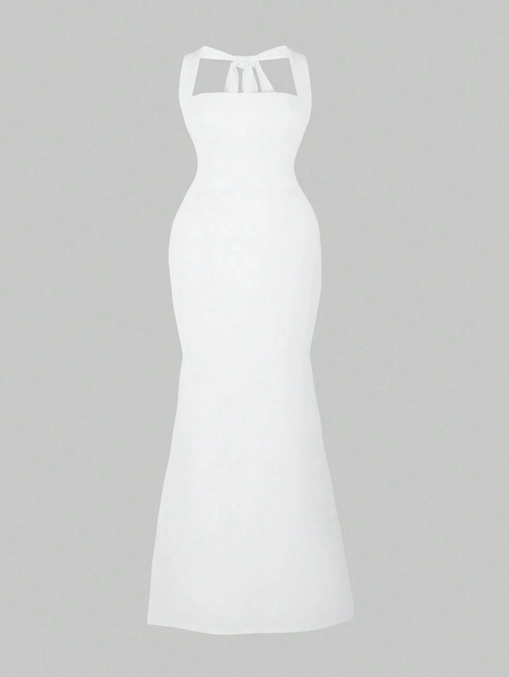 Rochie maxi SHEIN, alb