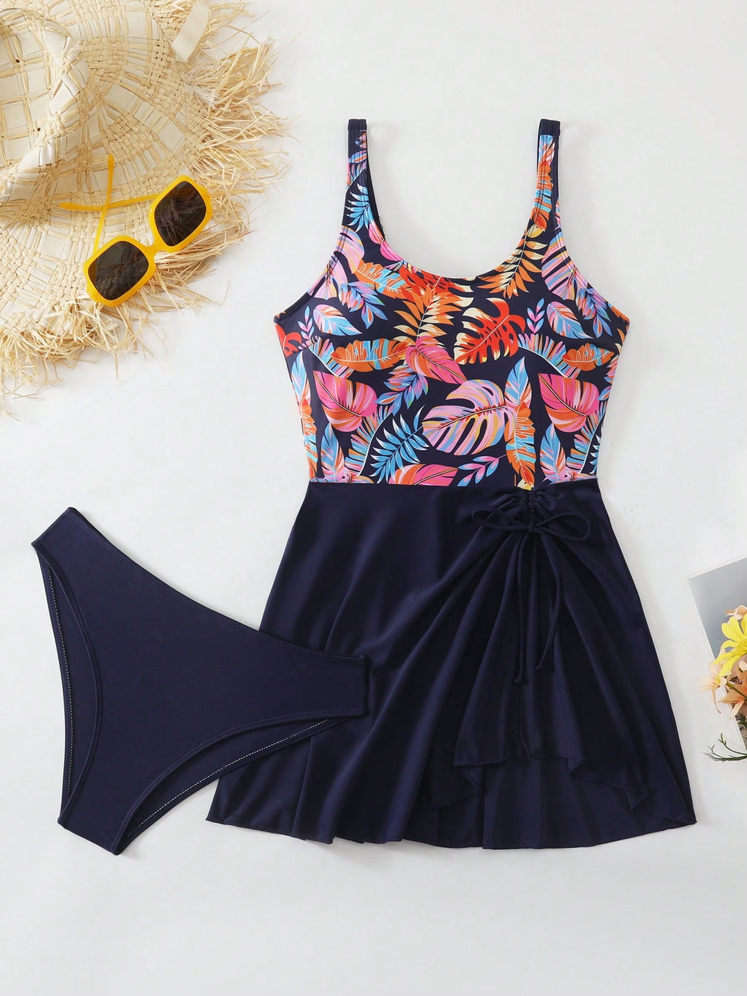 Costum de baie SHEIN, mix culori