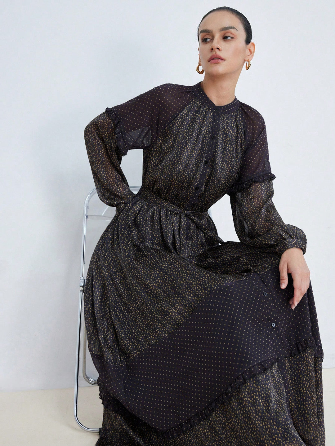 Rochie maxi SHEIN, mix culori