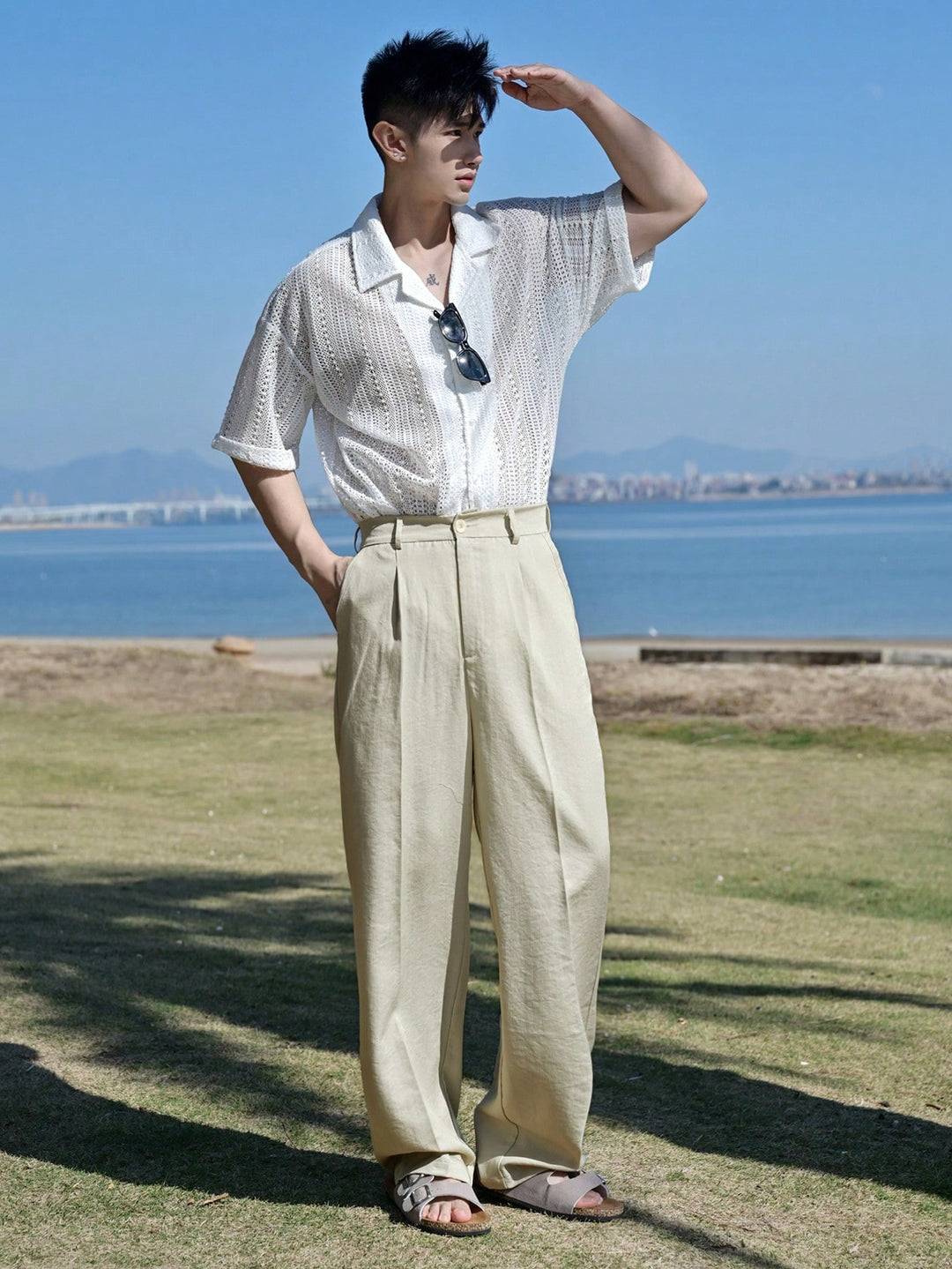Pantaloni SHEIN, bej