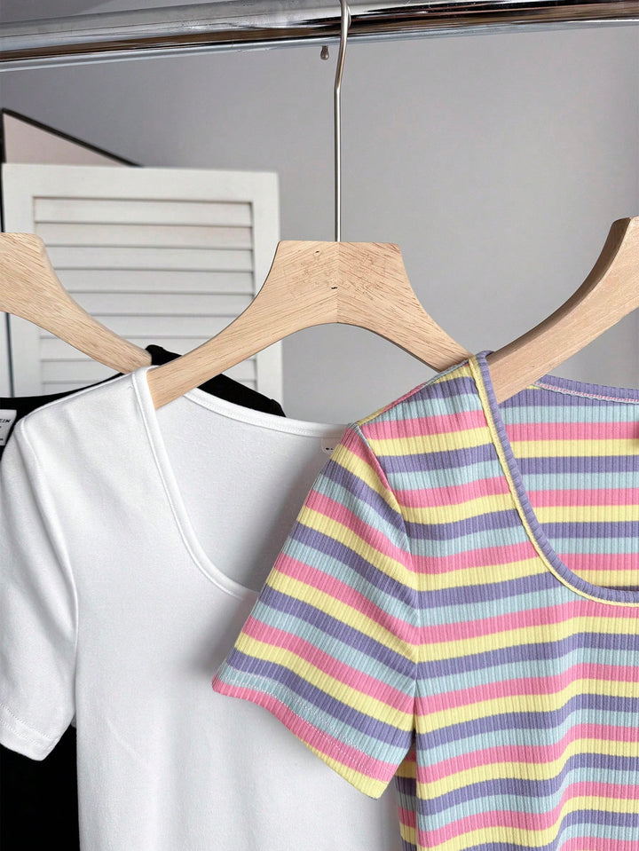 Tricou SHEIN, mix culori