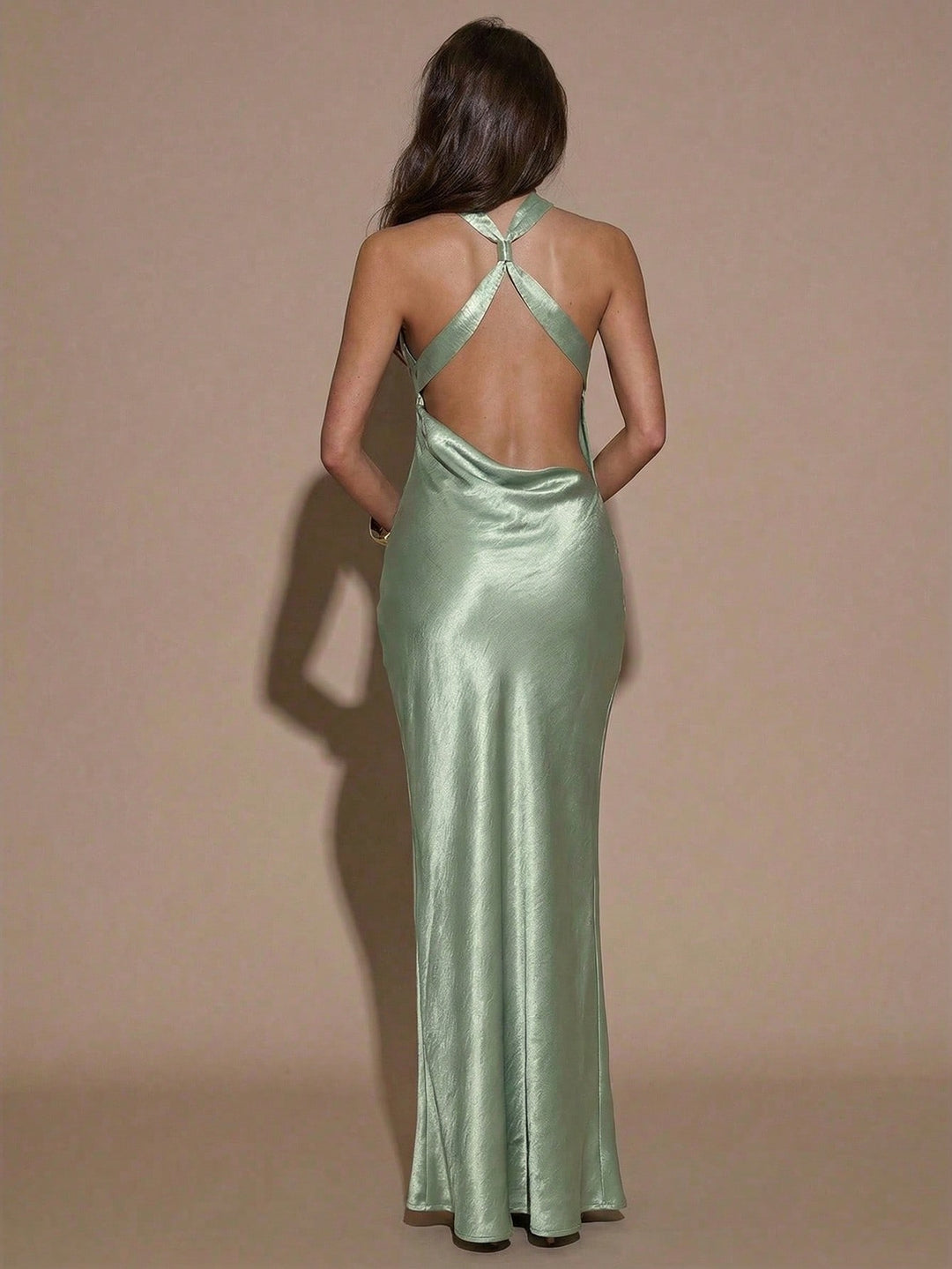 Rochie maxi SHEIN, verde