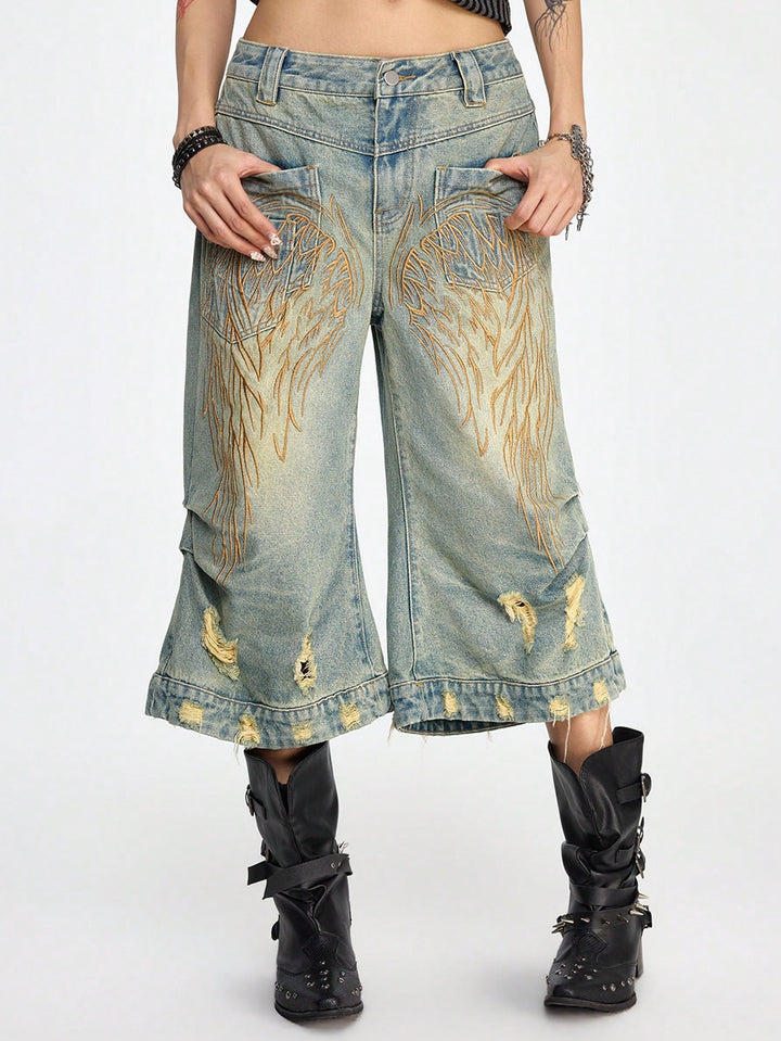 Pantaloni scurți SHEIN, albastru