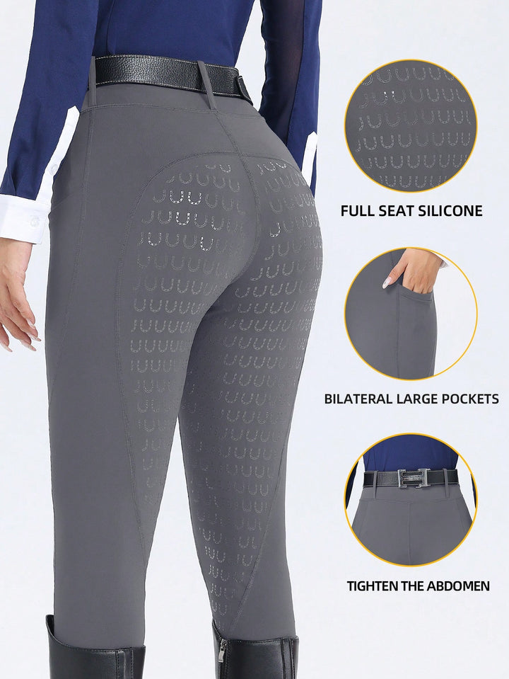 Pantaloni de echitație SHEIN, gri