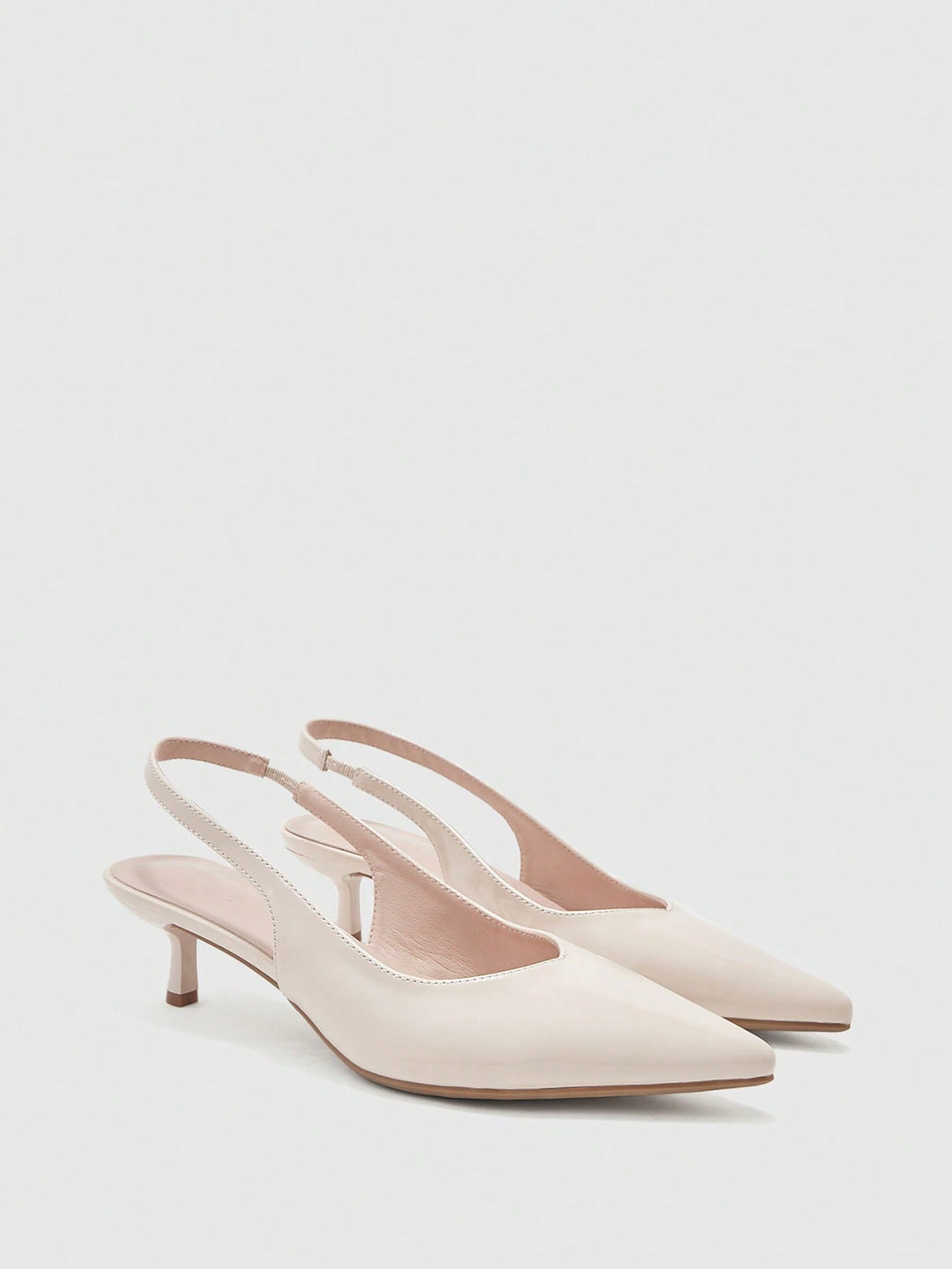 Pantofi cu toc SHEIN, crem