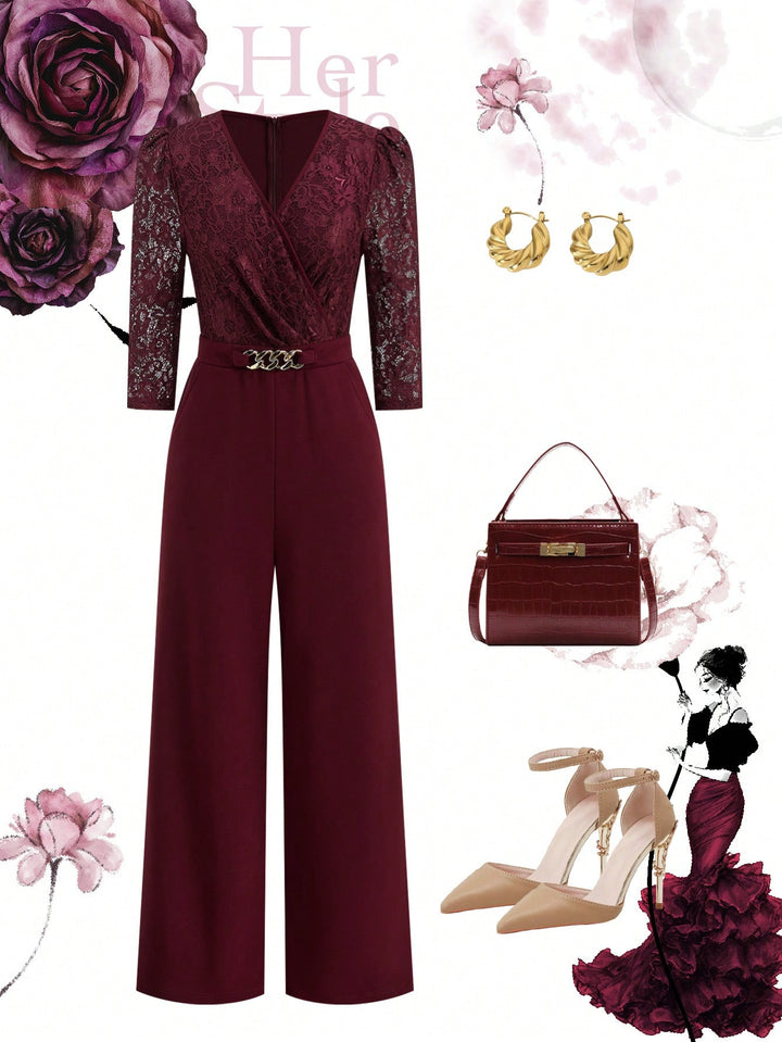 SHEIN jumpsuit, piros