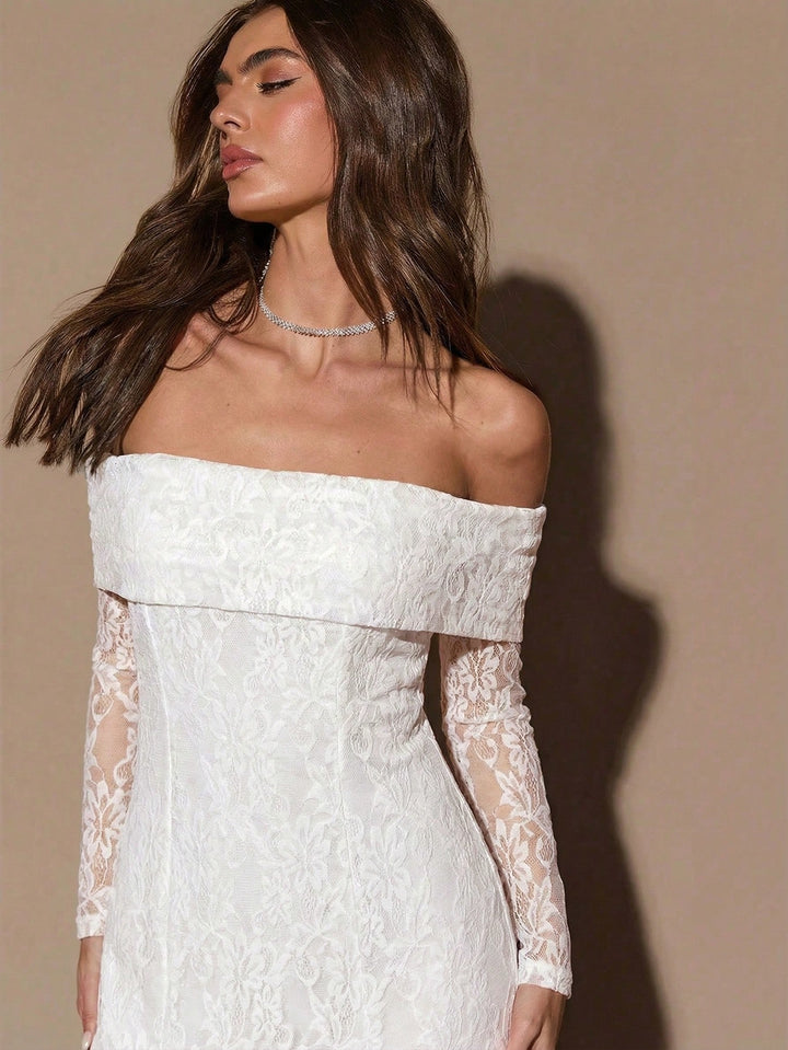 Rochie maxi SHEIN, alb