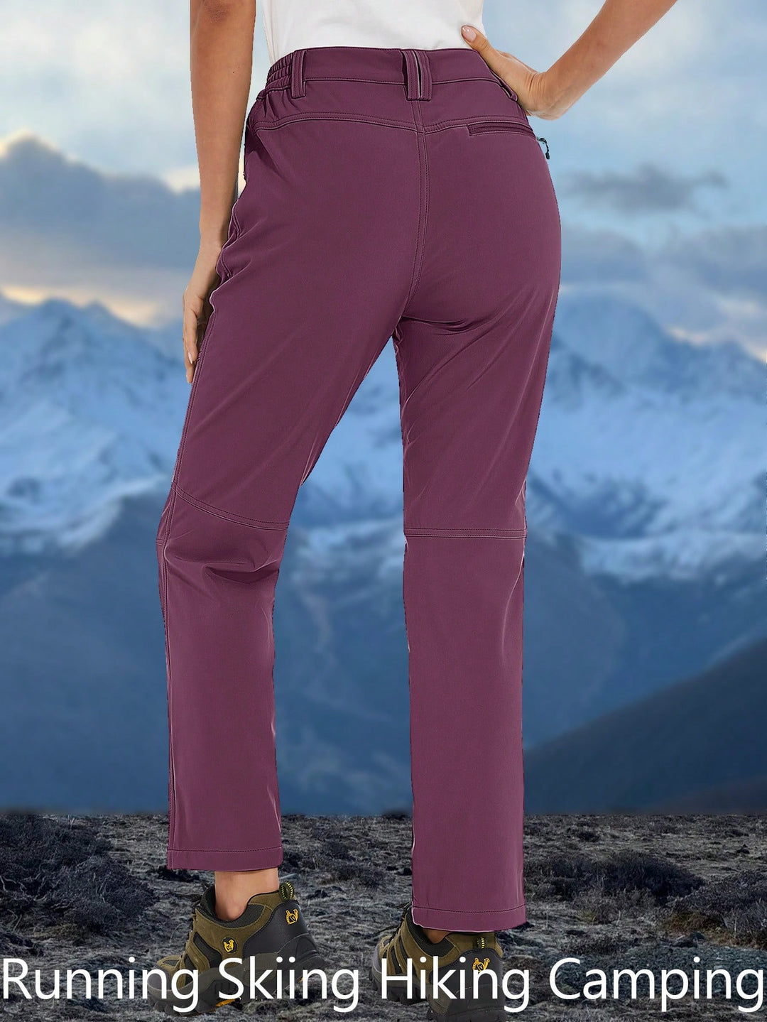 Pantaloni SHEIN, vișiniu