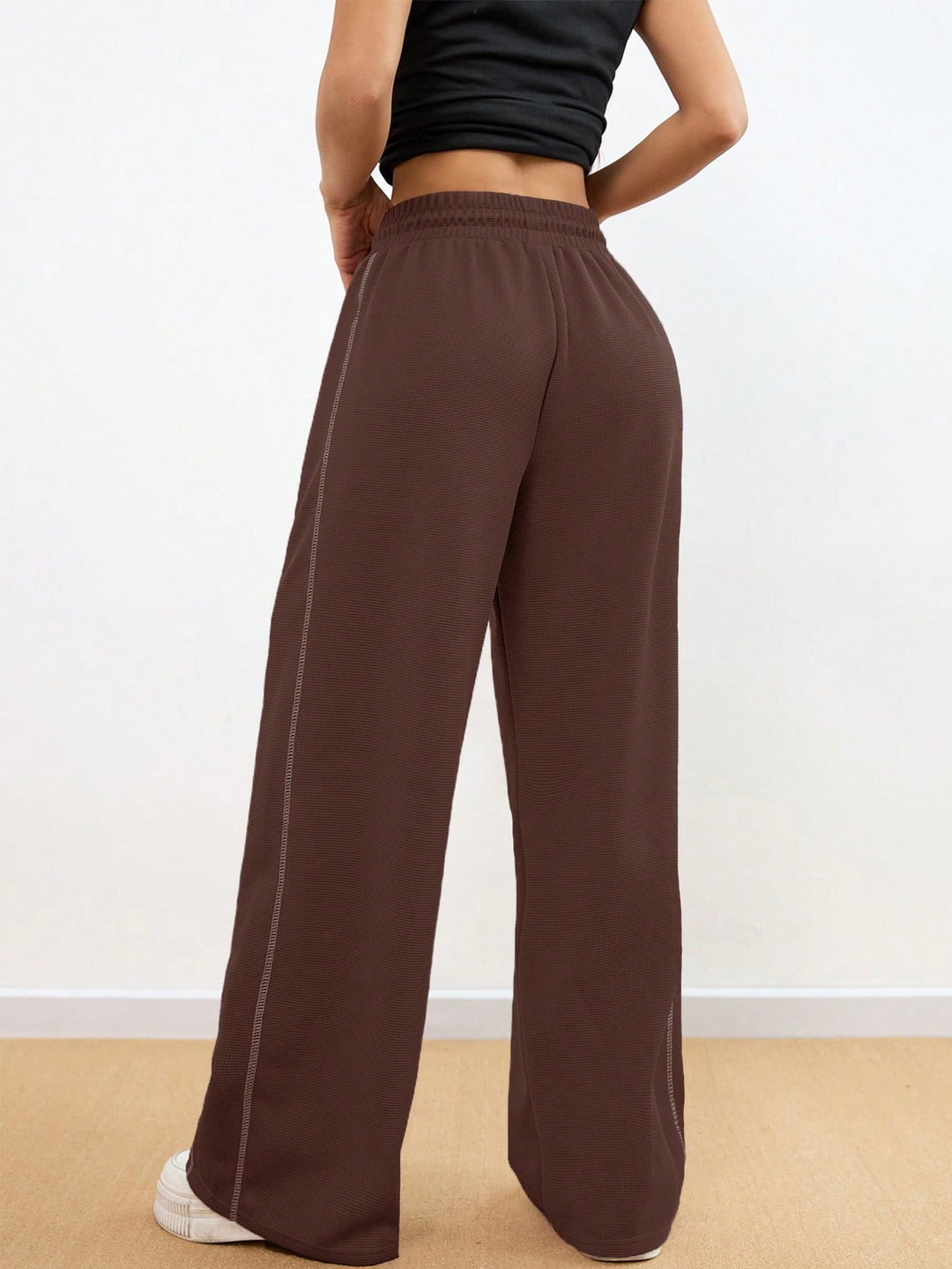 Pantaloni SHEIN, maro