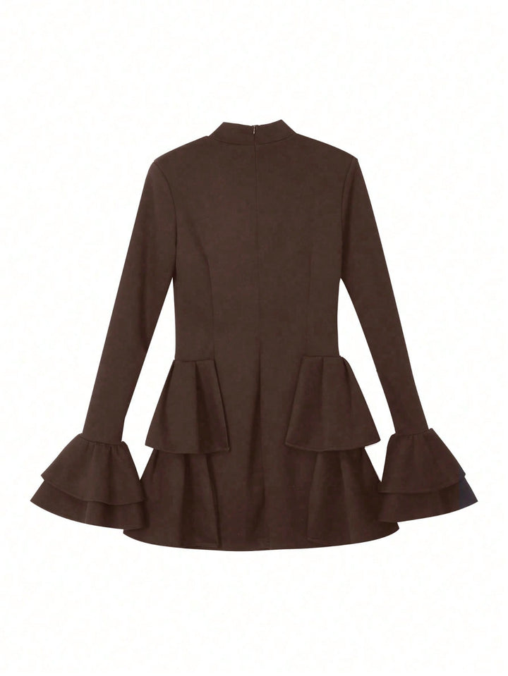 Rochie scurtă SHEIN, maro