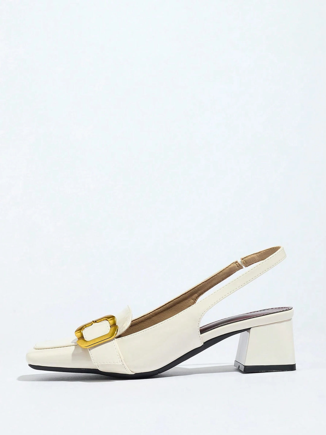 Pantofi cu toc SHEIN, crem