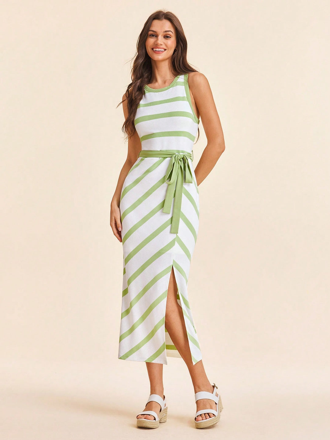 Rochie maxi SHEIN, verde