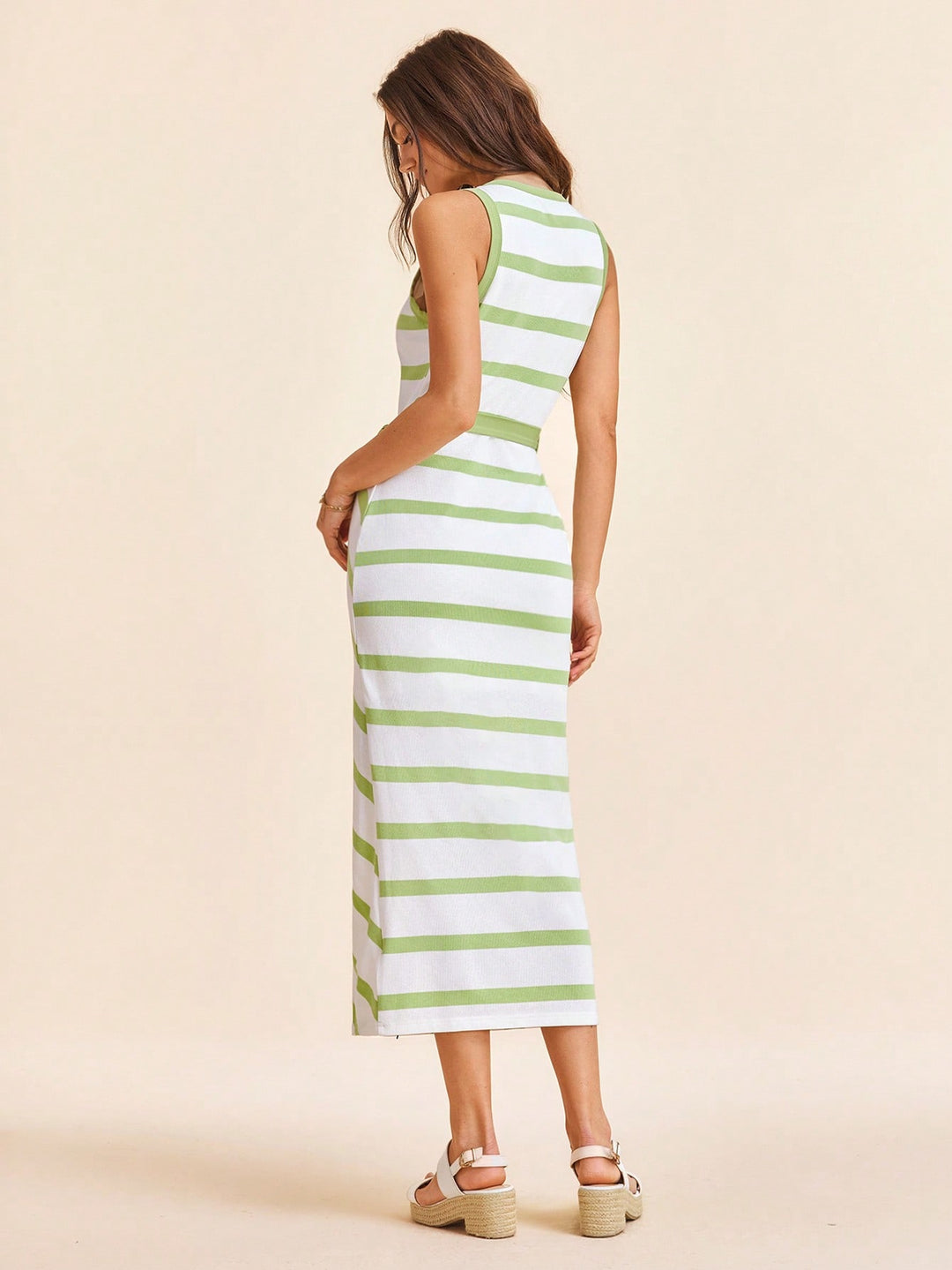 Rochie maxi SHEIN, verde