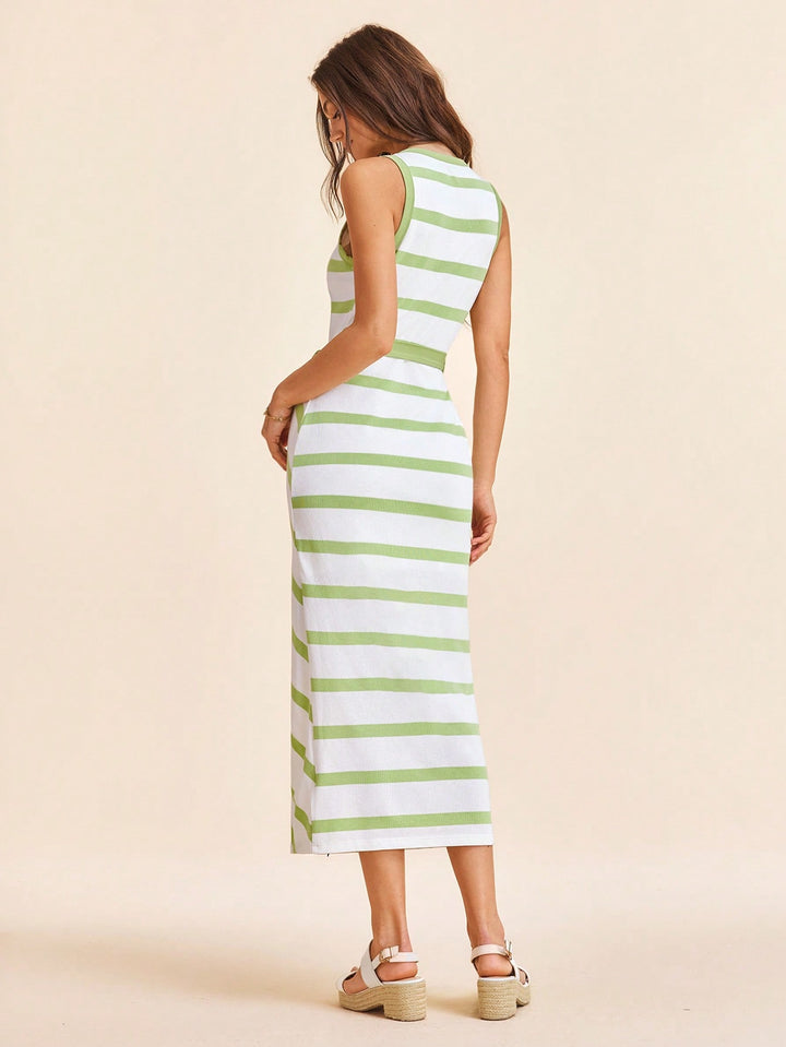 Rochie maxi SHEIN, verde