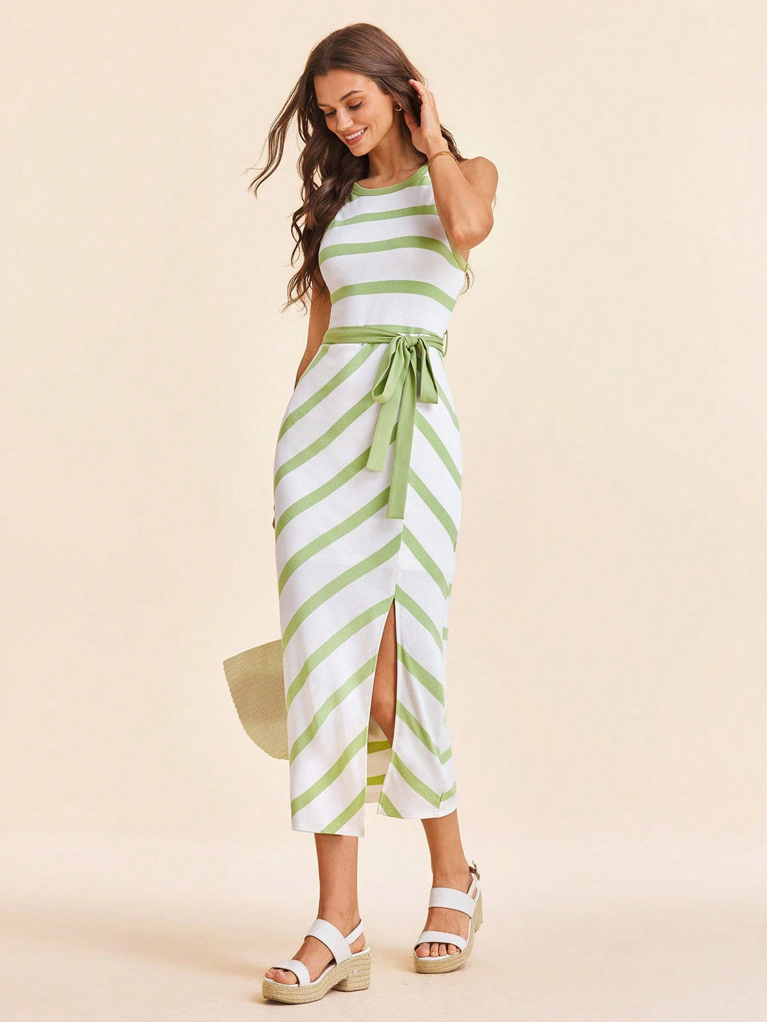 Rochie maxi SHEIN, verde